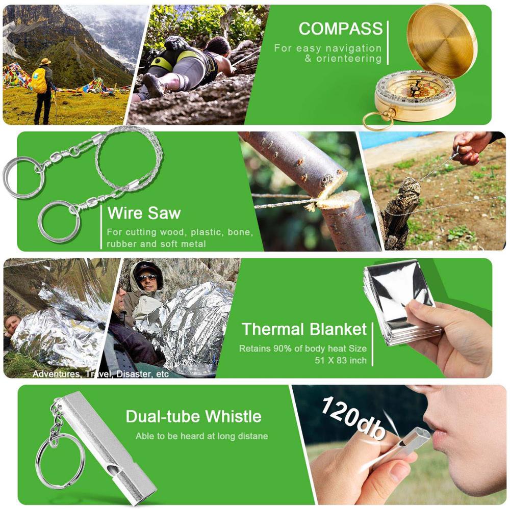 Outdoor First Aid Kit, 48 Pieces, Medical Survival, Compact Kit, Camping, Outdoor, Survival, Military Equipment, Best Choice for Home, Car, School, Outdoor Camping Outdoor First Aid Kit, 48 Pieces, Medical Survival, Compact Kit, Camping, Outdoor, Survival, Military Equipment, Best Choice for Home, Car, School, Outdoor Camping