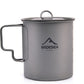 Widesea Camping Mug Titanium Cup Tourist Tableware Picnic Utensils Outdoor Kitchen Equipment Travel Cooking set Cookware Hiking