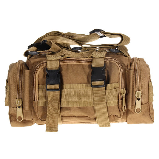 Hiking Outdoor Waist Bag 600D Waterproof Oxford Climbing Shoulder Bags Military Tactical Fishing Camping Pouch Bag Mochila Bolsa